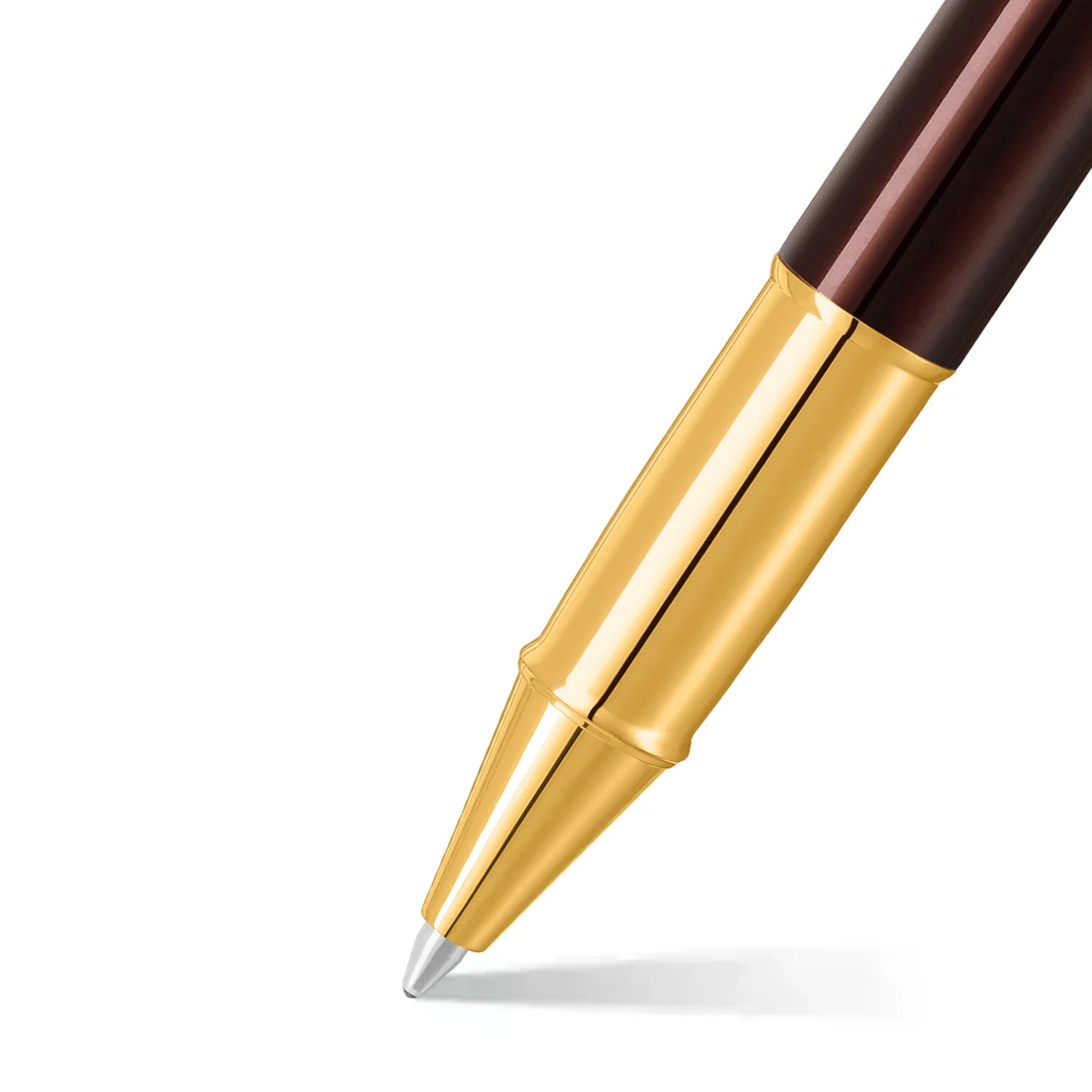 Sheaffer 100 Rollerball Pen Coffee Brown With PVD Gold Trim