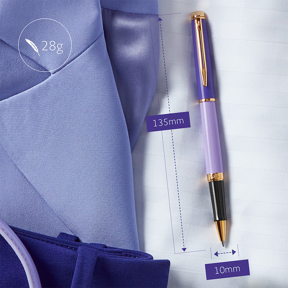 Waterman Hemisphere Rollerball Pen Purple with Gold Trim